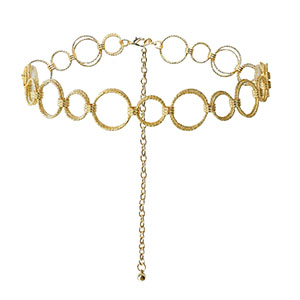 Heupkettingen dubbele ring Gold