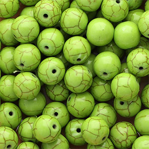 Kralen keramiek 12mm Green