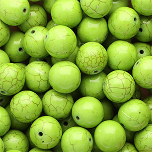 Kralen keramiek 16mm Green