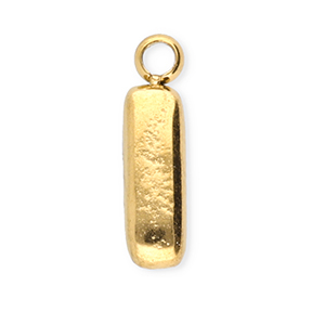 Roestvrij stalen (RVS) Stainless steel bedels letter I Gold