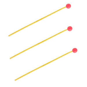 BY31&reg; Roestvrij stalen (RVS) Stainless steel onderdelen nietstiften met bolletje 35mm Gold-red