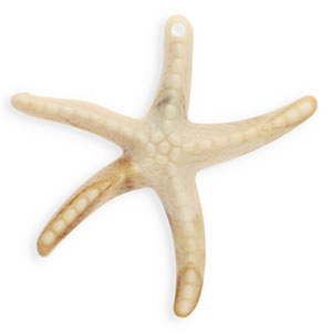 Acryl hangers zeester Beige-brown