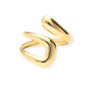 Roestvrij stalen (RVS) Stainless steel ringen Gold