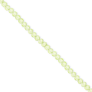 Top Facet kralen 3x2mm disc Light green
