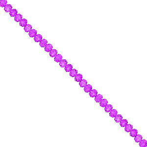 Top Facet kralen 3x2mm disc Grape purple