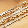 Deze trendy sieraden kun je maken met stainless steel jasseron: 