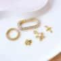 Ontwerp trendy sieraden met brass TQ metaal bedels en sloten