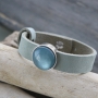 Laat je inspireren door de leukste designs Cuoio armbanden met cabochons van Polaris Elements en schuivers van DQ metaal
