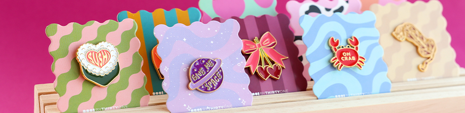 Trendy BY31® sieradenkaartjes met pins Trendy BY31® sieradenkaartjes met pins